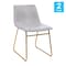 Flash Furniture 2 Pk 18 Inch Light Gray LeatherSoft Dining Chairs ET-ER18345-18-LG-GG - alternate 9